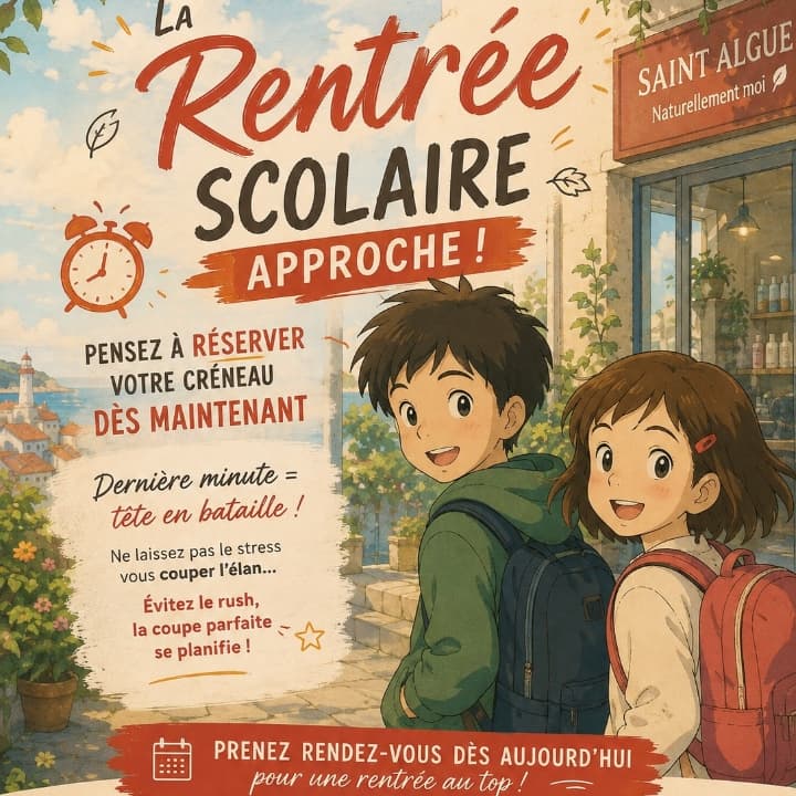 La rentrée approche… pensez à réserver ! 🎒✂️