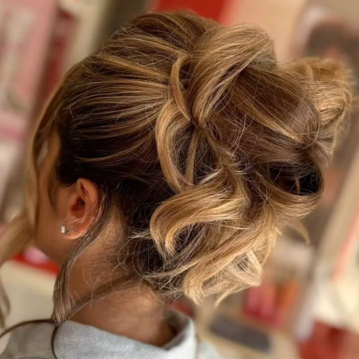 chignon flou