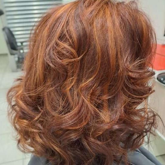 Jeux de lumière nuance de roux